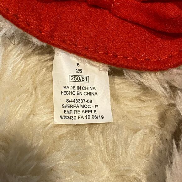 OLD Navy Minnetonka Winter Moccasins Women's Red Size 8 - Picture 5 of 7